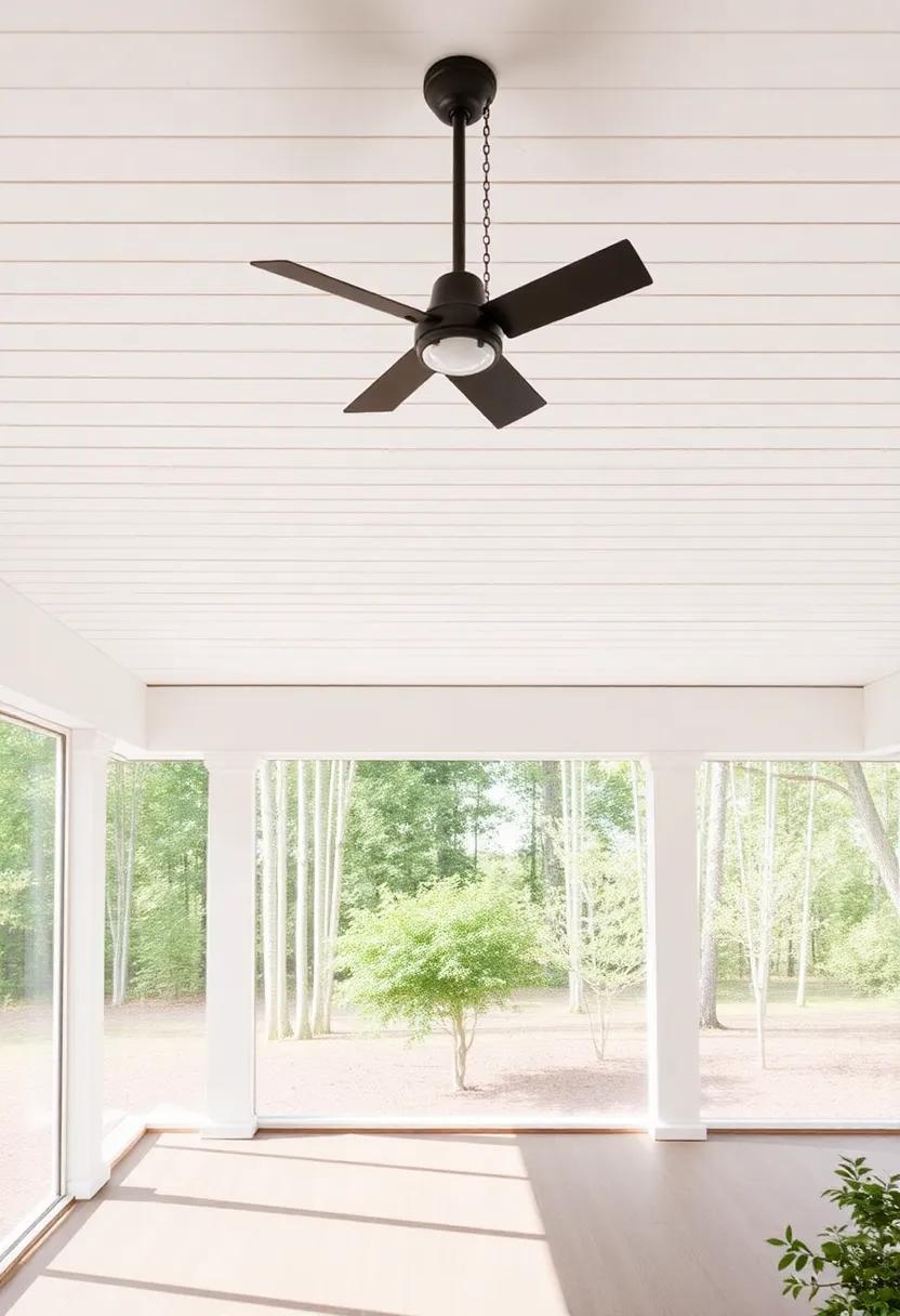 Enhance Your Outdoor Oasis: Stylish Shiplap Ceiling Designs for Screened Porches