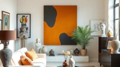 Transforming Spaces: The Allure of Eclectic Rooms Adorned with Artistic Sculptures
