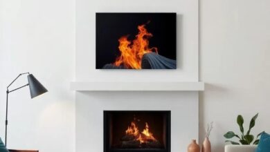 25 Inspiring Small Living Room Fireplaces Featuring Striking Contemporary Art