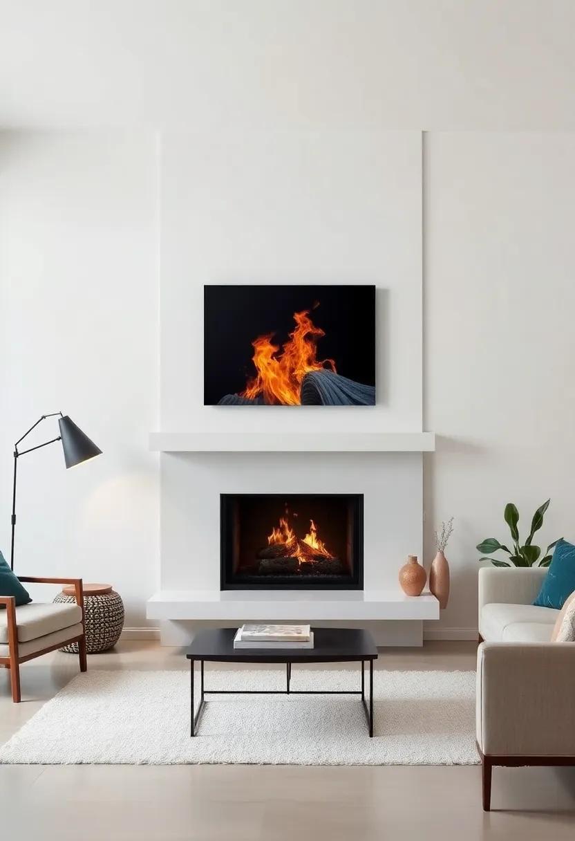 25 Inspiring Small Living Room Fireplaces Featuring Striking Contemporary Art