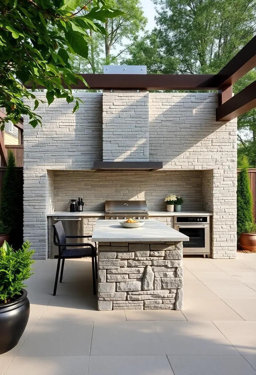 29 Stunning Outdoor Kitchen Stone Designs to Elevate Your Culinary Space