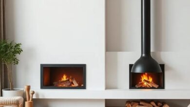 Chic Warmth: Embracing Minimalist Fireplaces for Cozy Small Living Rooms