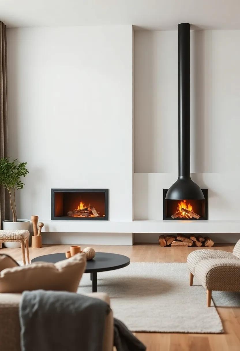 Chic Warmth: Embracing Minimalist Fireplaces for Cozy Small Living Rooms