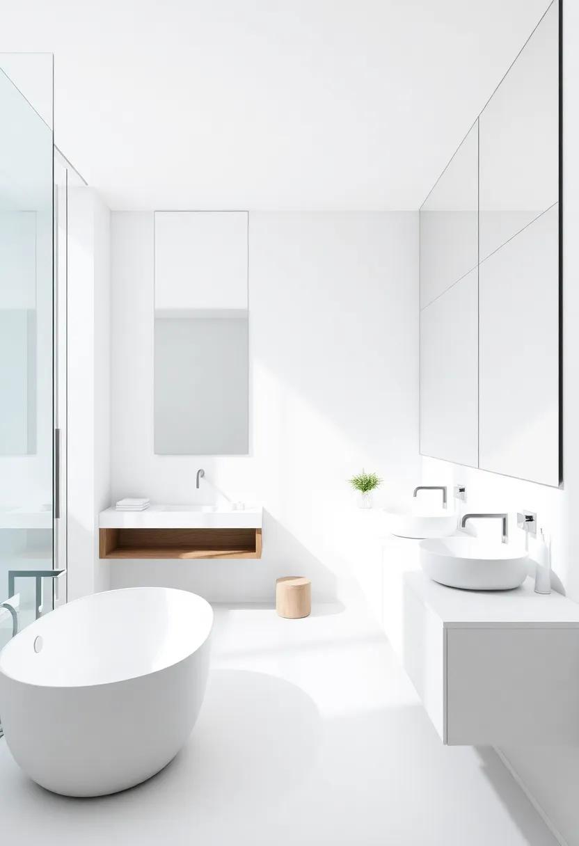 25 Stunning Minimalist Bathrooms Featuring Frameless Mirrors for Timeless Elegance