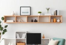 Elevate Your Space: Creative Living Room Shelves with Practical Cubby Storage Solutions