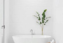 Embrace Serenity: Transform Your Space with Minimalist Bathroom Decor and Elegant White Tiles