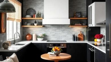 25 Stunning Ideas for Black Kitchen Walls and White Cabinets That Inspire Elegance