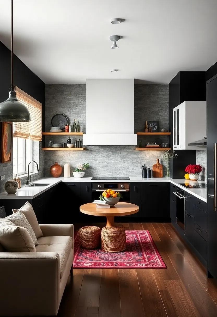 25 Stunning Ideas for Black Kitchen Walls and White Cabinets That Inspire Elegance