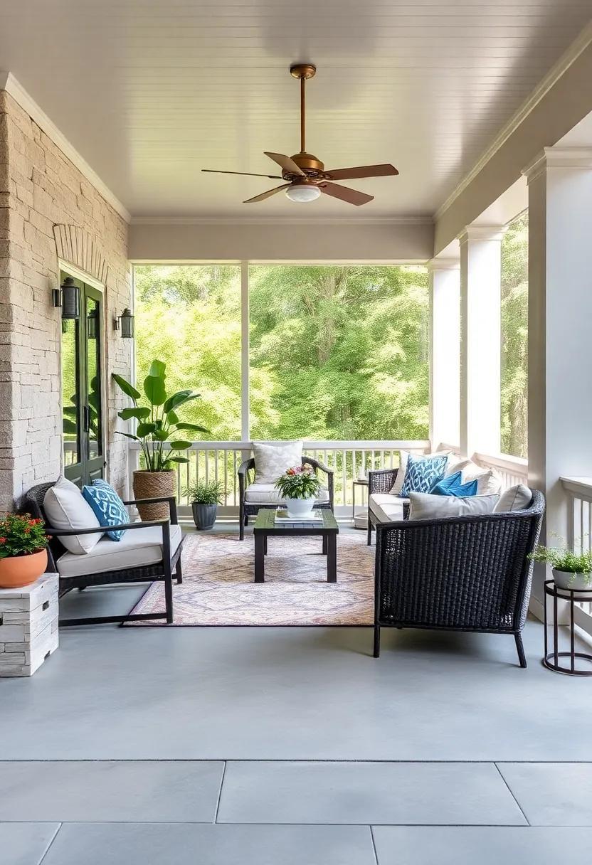 Transform Your Screened Porch: Stylish Decor Ideas Featuring Outdoor Rugs