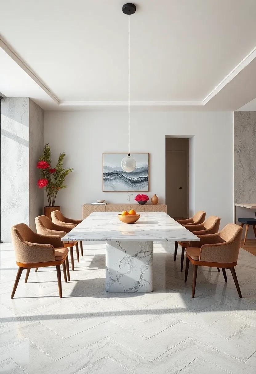 29 Stunning Marble Dining Table Inspirations to Elevate Your Home Aesthetic