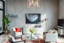 Elevate Your Workspace: Designing a Chic Gray and Silver High-End Home Office