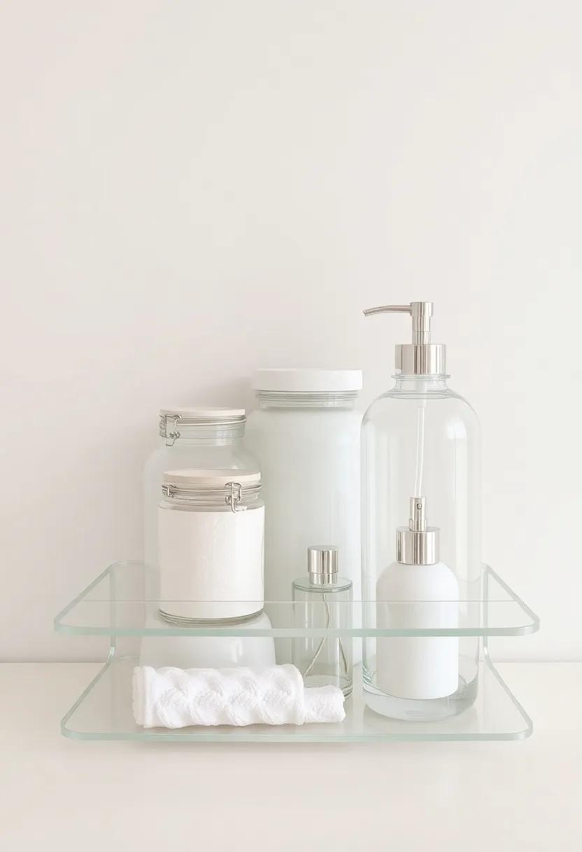 Utilize Clear Jars For An Elegant Display Of Toiletries And Accessories