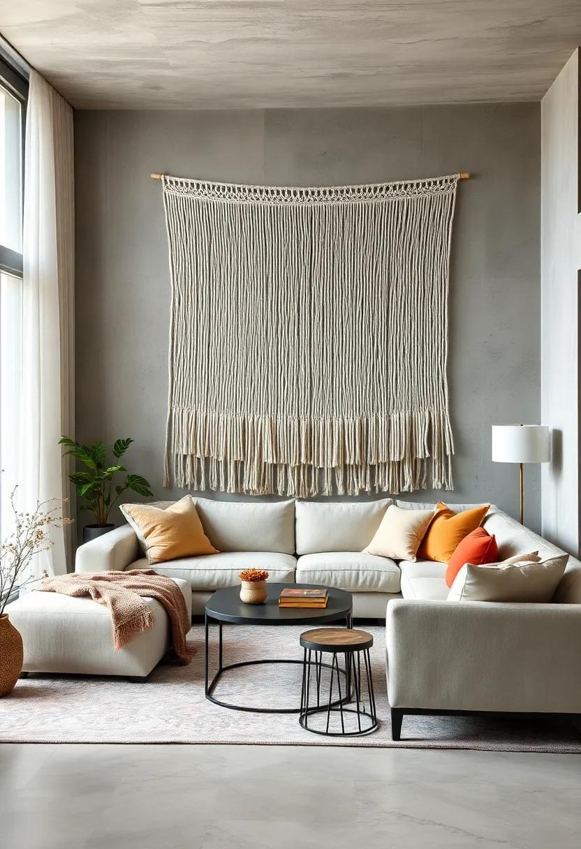 Knitted Wall Art: Create a statement piece⁤ with a large knitted‌ wall hanging that acts as both art and an invitation to relax