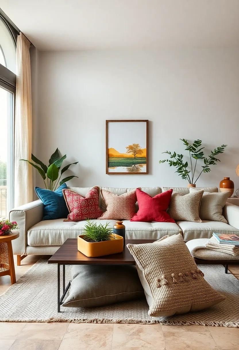 Handmade Pillows: Support ⁤local artisans by incorporating unique, handmade ⁣pillows that tell a story while providing comfort