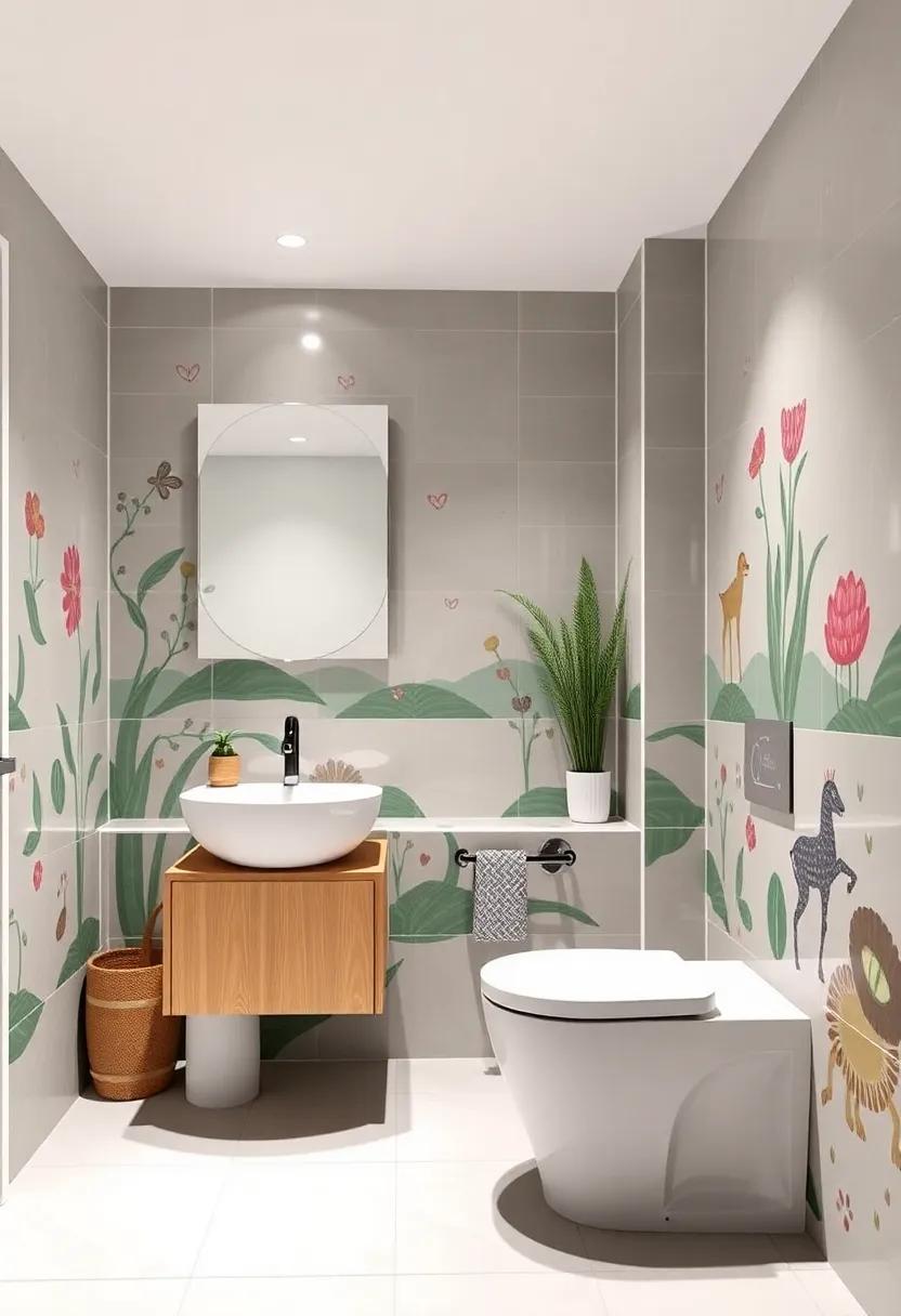 Infusing Whimsy and Fun Using⁢ Themed Tiles for a Playful Bathroom Environment