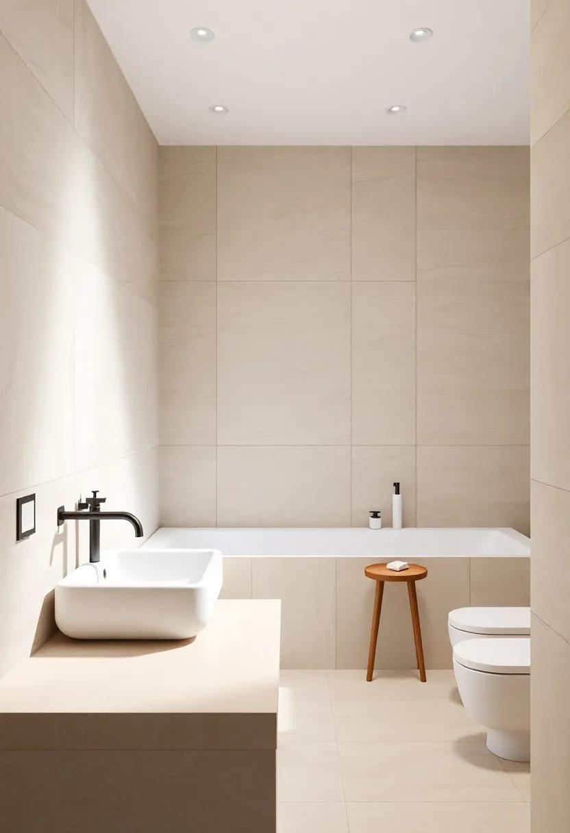 Embracing Minimalism‍ With Neutral Tiles to Elevate ⁤Elegance and⁢ Serenity
