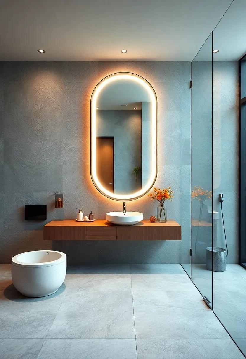 Artistic Shapes That Challenge Traditional Bathroom ⁢Mirror‌ Norms
