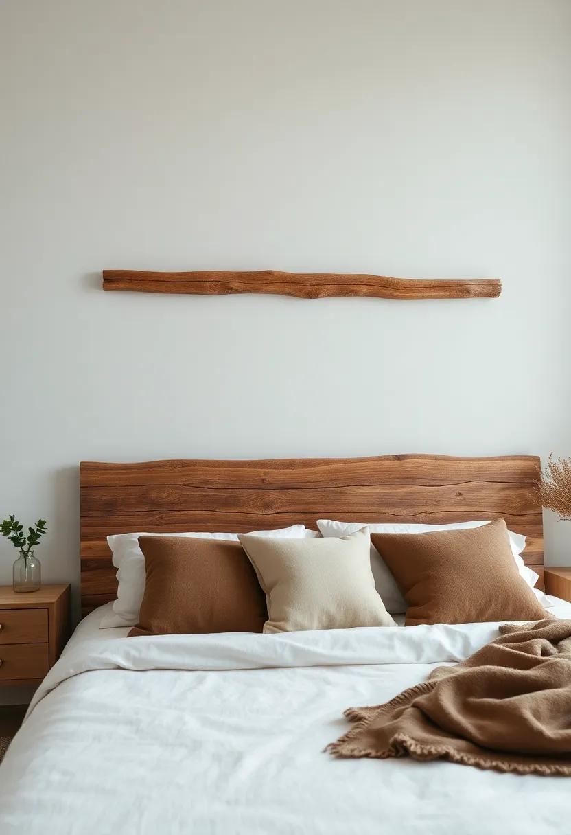 Embrace Nature:⁤ Utilize reclaimed wood for a rustic ‍headboard that adds character and warmth to ​your bedroom
