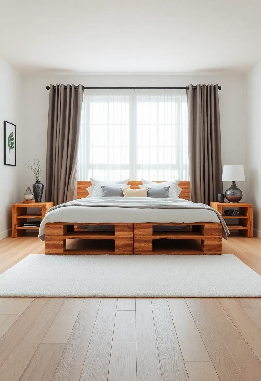 Pallet Projects: Get creative with shipping pallets; ⁢transform‍ them into a bed frame or coffee ‌table for ​an eco-friendly touch