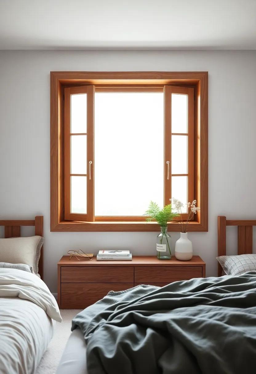 Enhanced Window Frames: Frame ⁣your windows​ in wood ​to ​create​ a warm​ border, inviting ​natural light while enhancing the overall ⁣decor theme