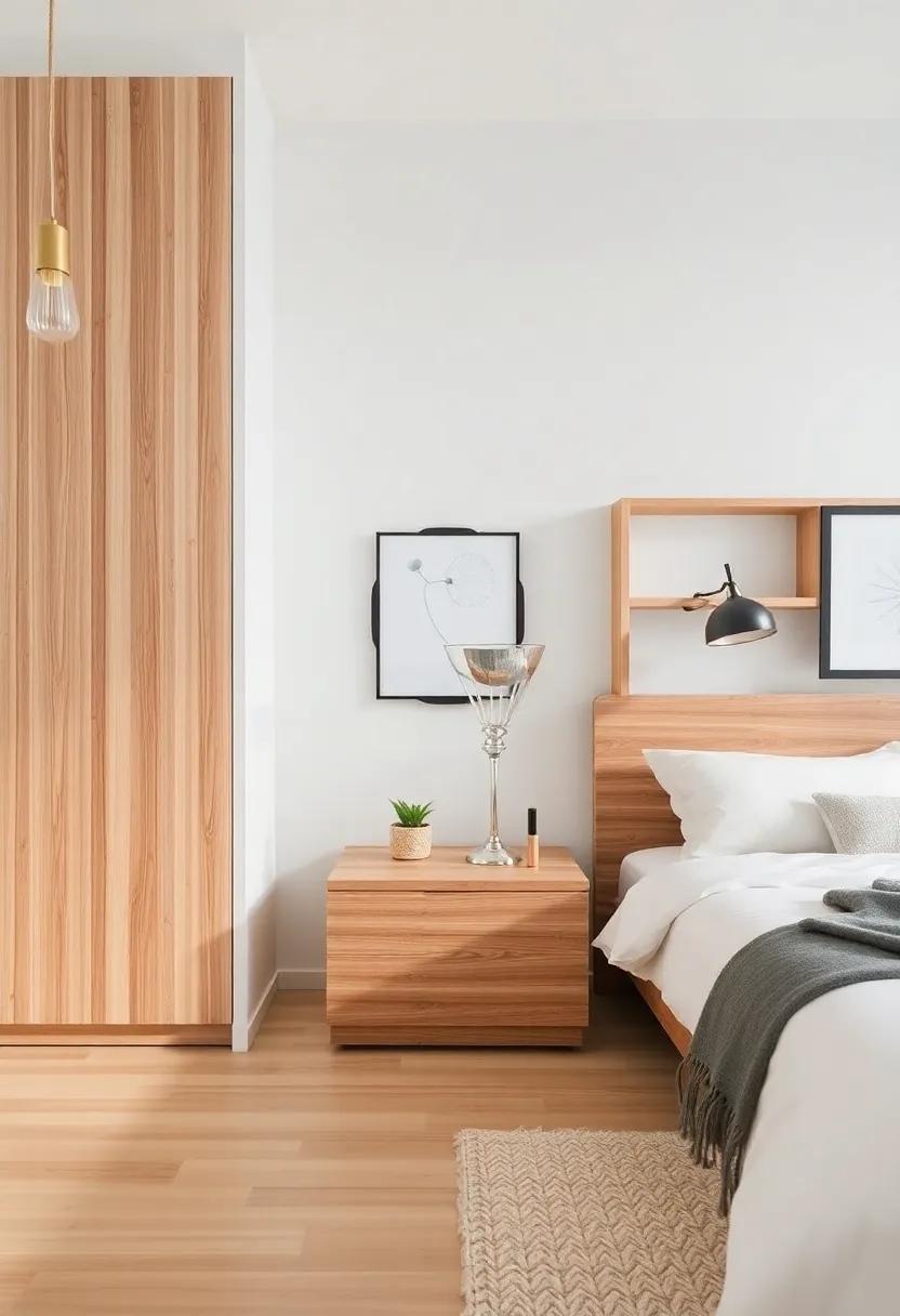 Inbuilt Wood ⁣Storage: ​Opt ​for built-in wooden ⁣storage‍ solutions that save ⁤space⁤ while blending seamlessly with your bedroom’s​ design