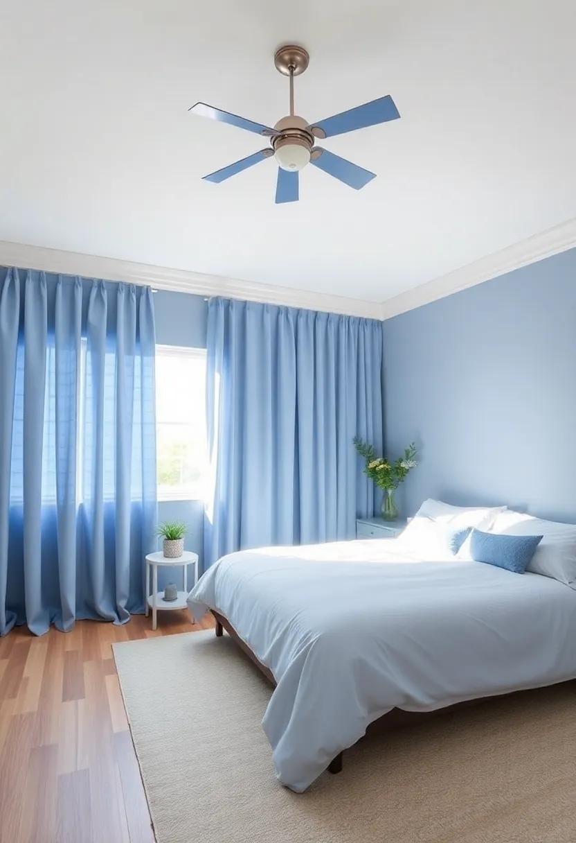 Create a Dreamy Ambiance with Muted Periwinkle⁤ Drapes