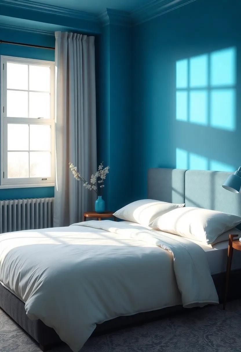 Highlighting​ Serenity ⁣with Turquoise Touches in Bedroom⁤ Decor