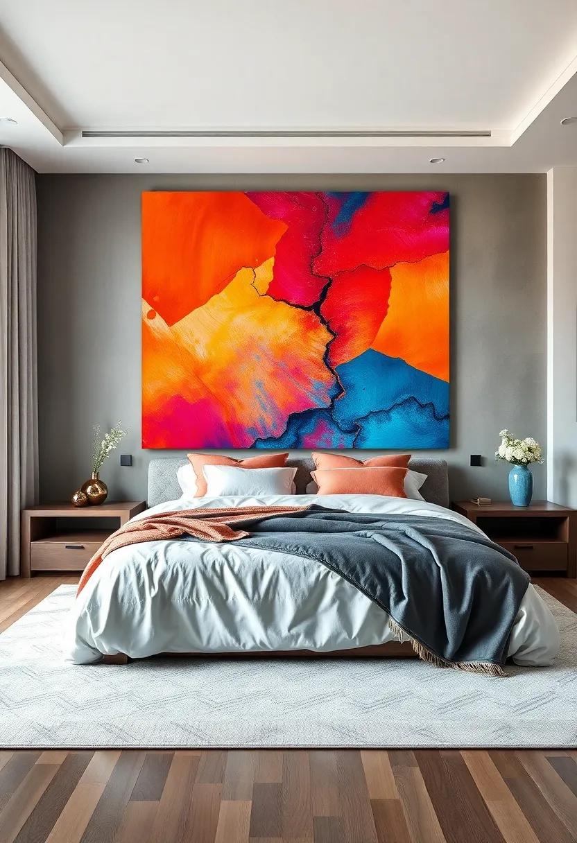 Oversized ⁣Canvas Art: make a striking statement with a large canvas piece that captivates attention and serves as a focal⁤ point
