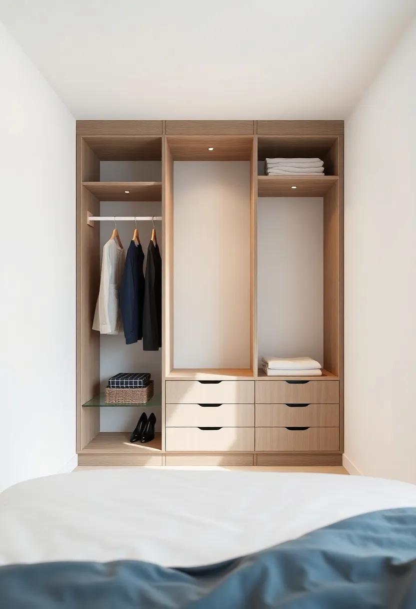 Choice of Wardrobe Layouts to Achieve Optimal Space Efficiency