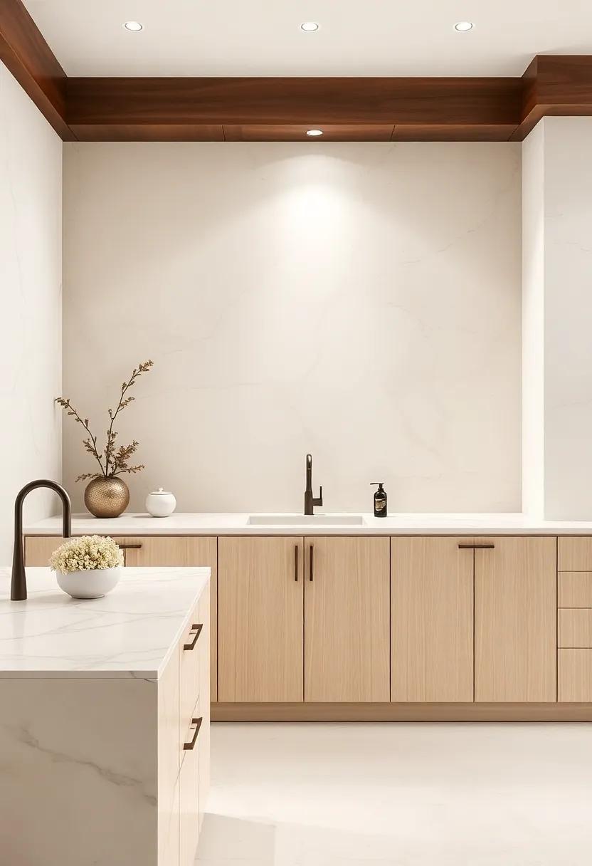 Natural ‌Stone Accents: Introduce​ marble or⁣ granite countertops in creamy tones to create a⁣ timeless⁤ and‍ luxurious focal‌ point in your ‌kitchen or bathroom