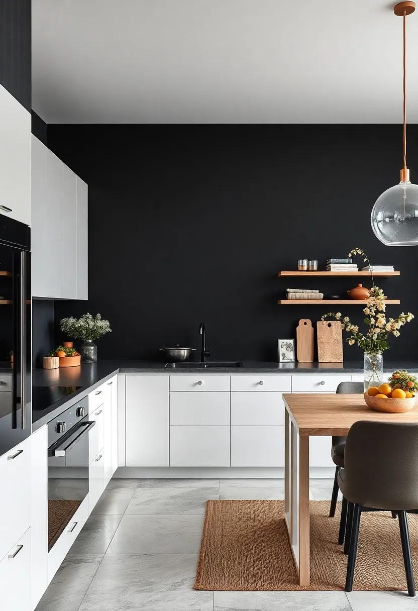 Integrated Appliances: Choose black integrated appliances for a seamless ​look⁤ that enhances the sophistication​ of ⁣the ⁢overall⁢ black and ‍white theme