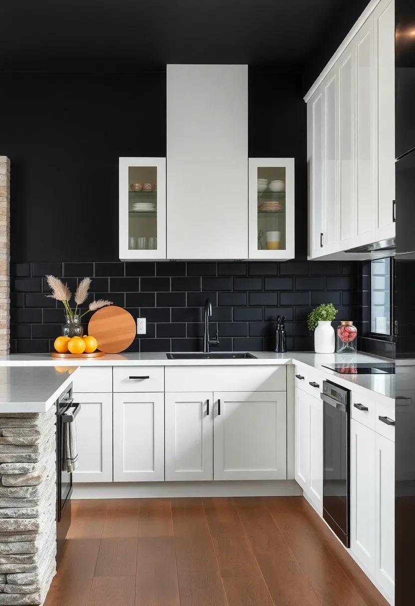 Black Wainscoting: Introduce wainscoting ‍in a deep black finish at the lower ‍half of ‍the walls,⁤ providing visual interest and⁢ a classic⁣ touch alongside white cabinetry