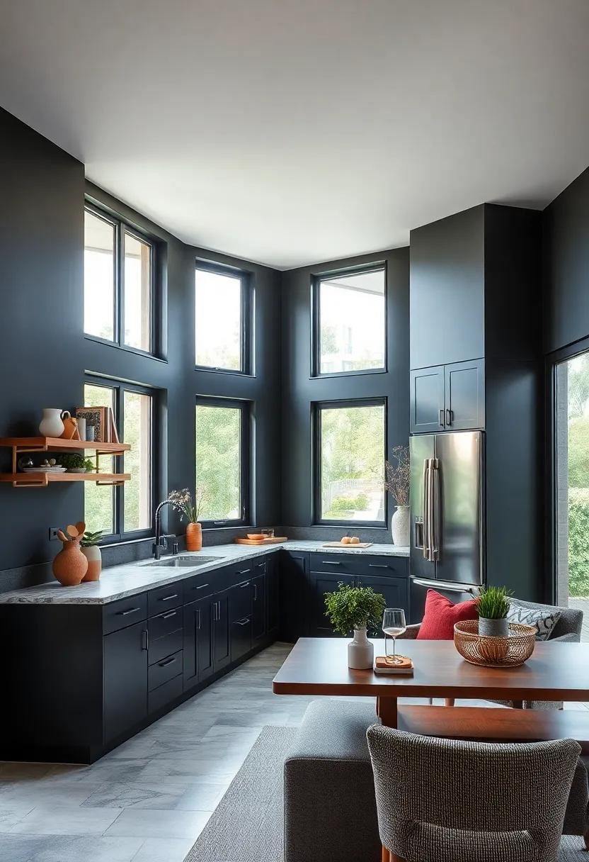 Black Frame Windows: ​Install black-framed windows to create ​a cohesive⁣ design that invites natural light into ⁣the kitchen ⁤while maintaining​ elegance