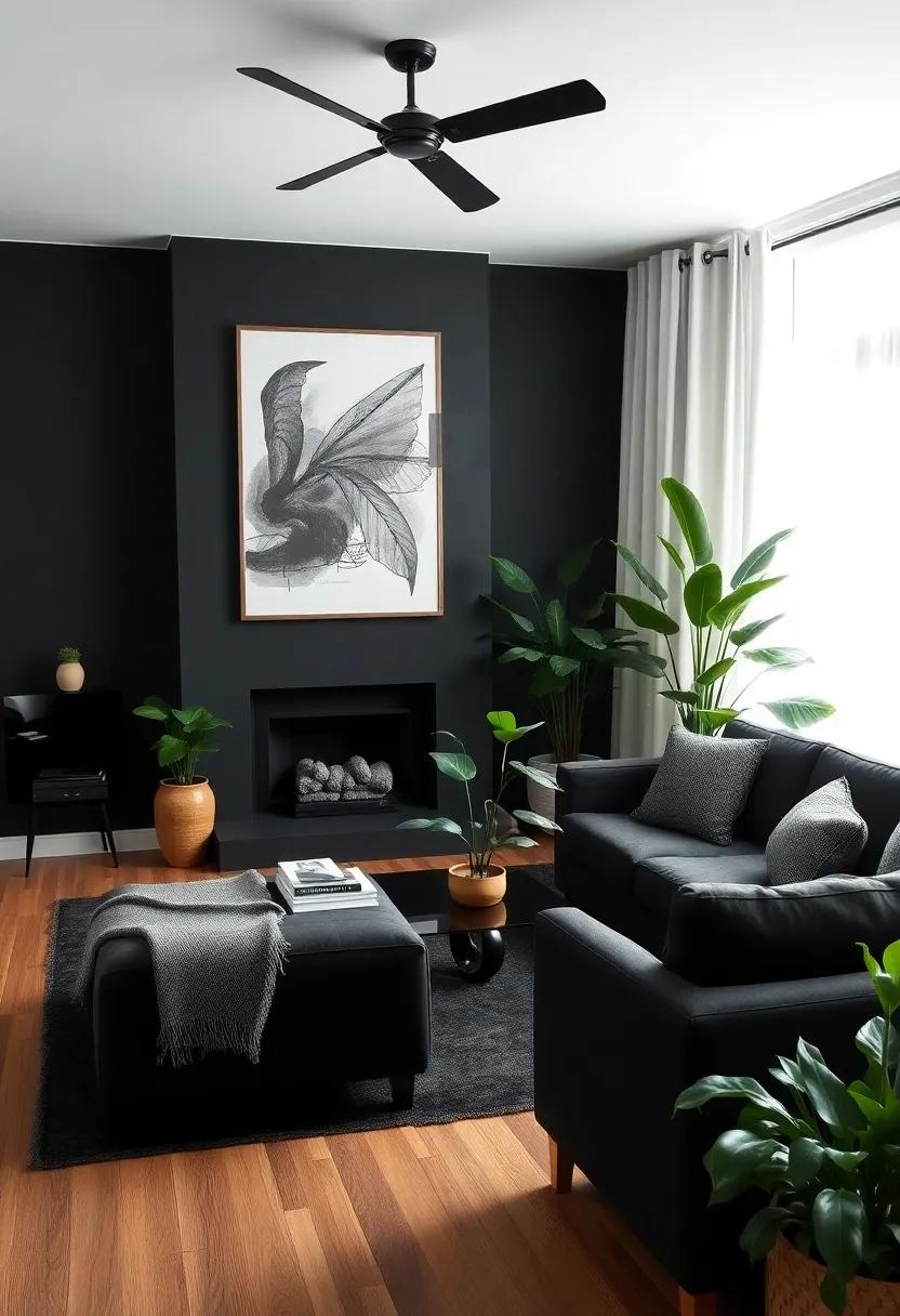 Use large,statement plants in vintage planters to soften ​the look and introduce organic shapes