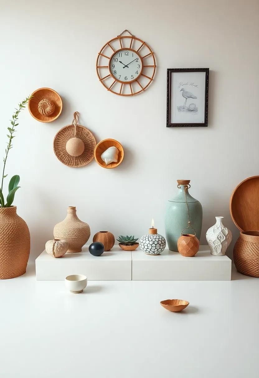 Curate Your Collections: Display your treasured collections, whether it’s pottery, shells, or vintage postcards, ⁢in ⁢creative groupings⁤ for a⁣ personal touch