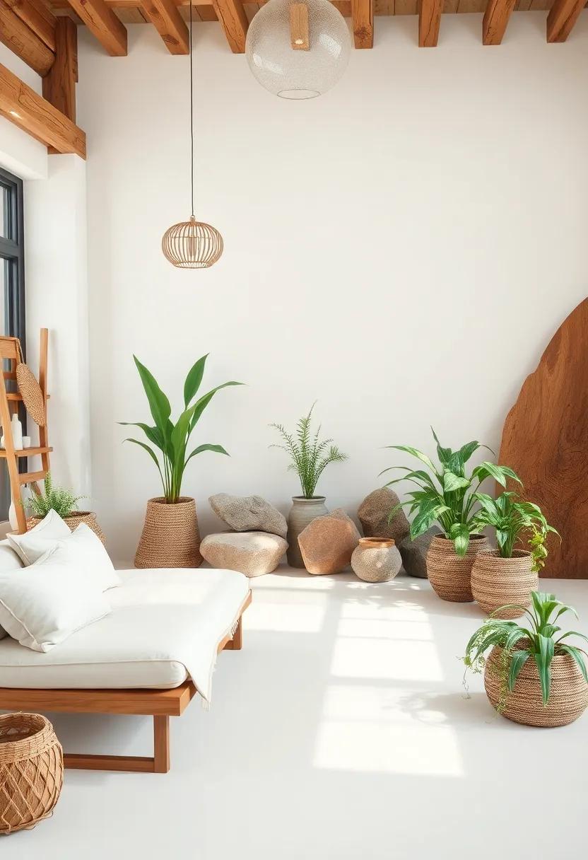 Embrace Natural Elements:​ Utilize wood, stone, and‌ plants ​to bring‌ the essence of⁤ nature ⁤indoors and create‌ a serene, organic feel