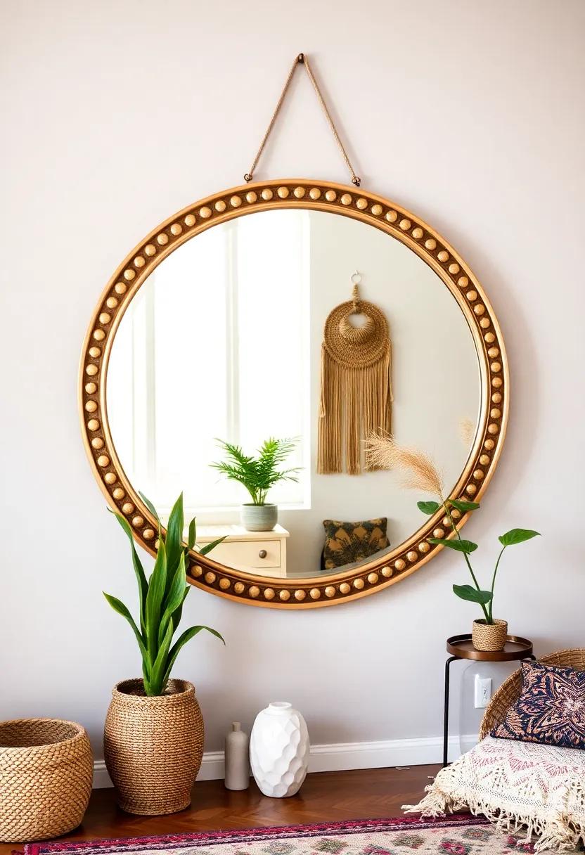 Incorporate​ Mirrors: Use ⁢mirrors to add ​depth and reflect light, enhancing your ⁢space while creating a bohemian vibe
