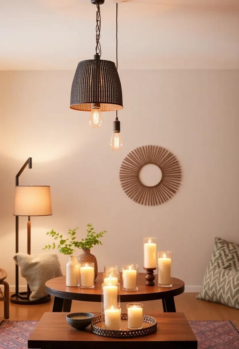 Layer Your⁤ Lighting: Use a combination ⁢of ‌pendant⁤ lights, table lamps, and candles to create a warm and inviting ‌ambiance throughout your space