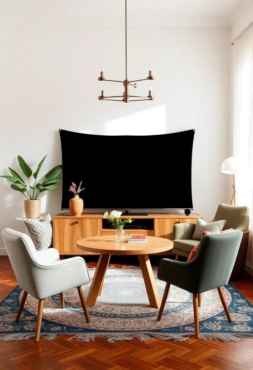 Use Unconventional Furniture: Opt ​for unique shapes and sizes in⁤ your furniture pieces—think asymmetrical tables or mismatched chairs for a⁢ playful touch