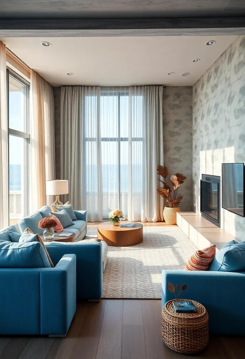Use Light, Airy ⁣Curtains: Choose sheer or light fabric curtains⁤ to allow sunlight to ​filter ​in, mimicking the breezy feel of the beach