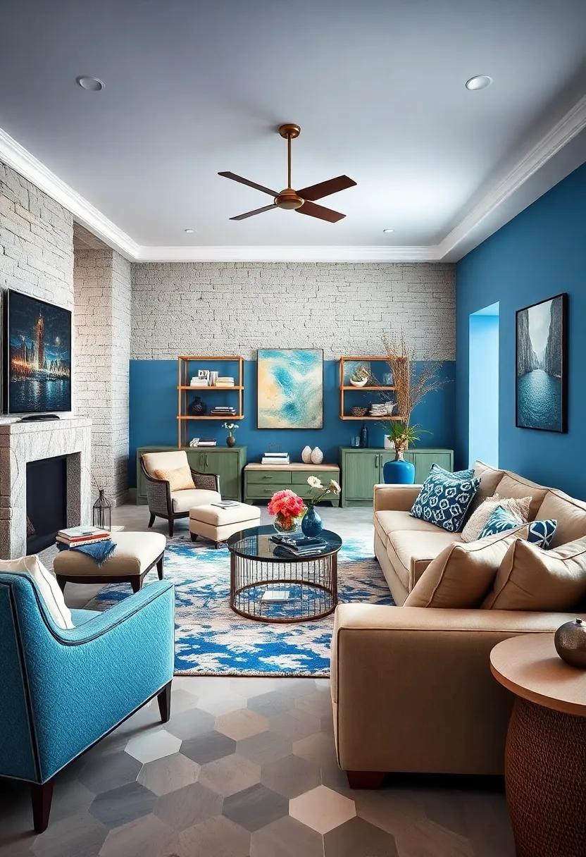 Embrace Casual ​Furniture: Select comfortable, lived-in furniture​ pieces that invite relaxation and easy conversations