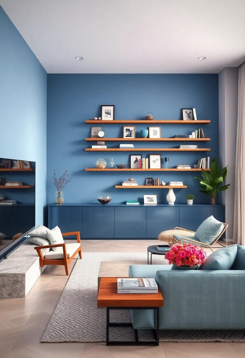 Opt for Floating Shelves: Showcase decorative items or⁢ books on floating shelves to ⁣keep the space feeling open ‍and airy
