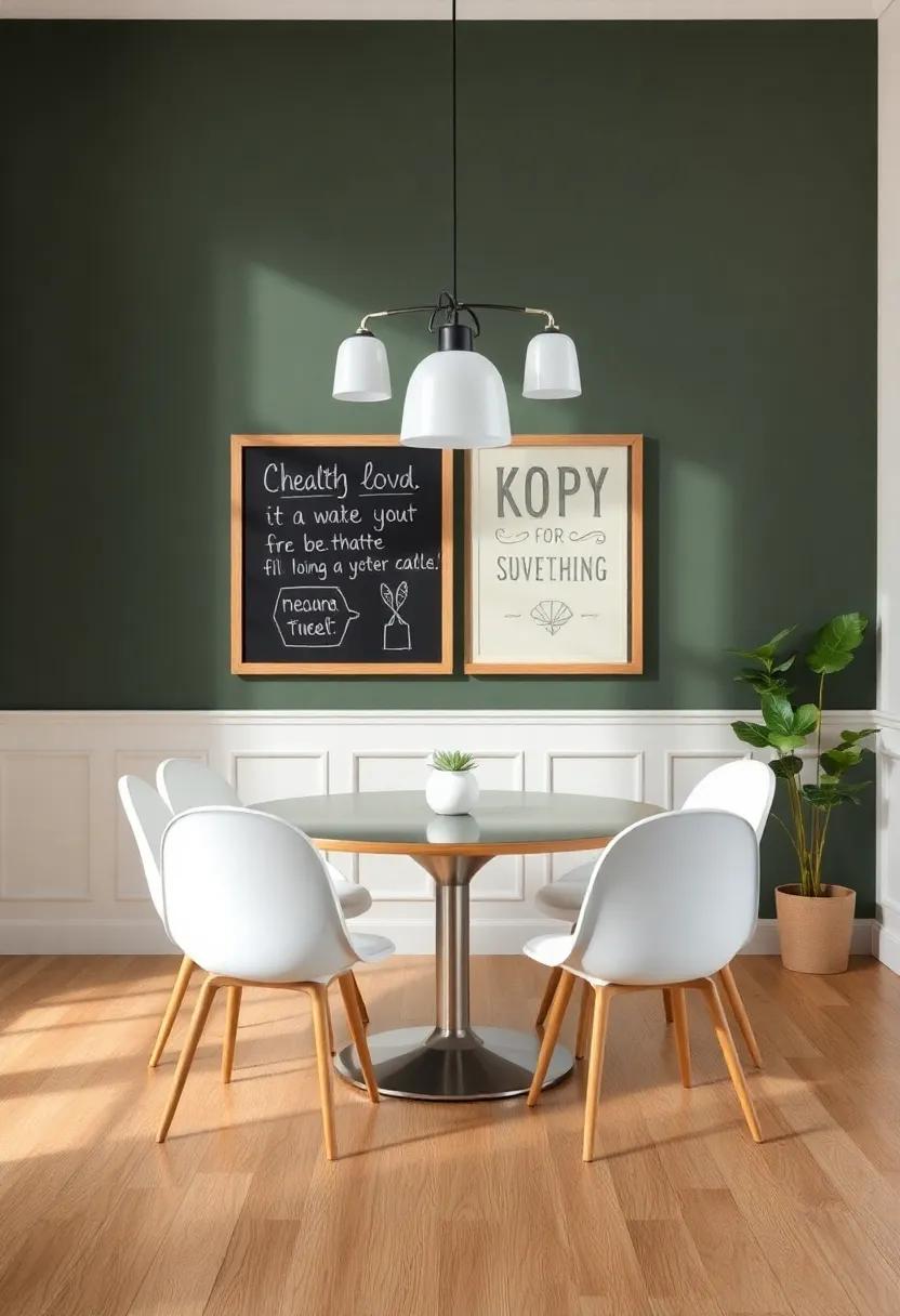Family-Friendly Touches: Include elements like a chalkboard for notes or kid-friendly artwork ​that create​ a ​cozy environment suited⁤ for family meals and gatherings