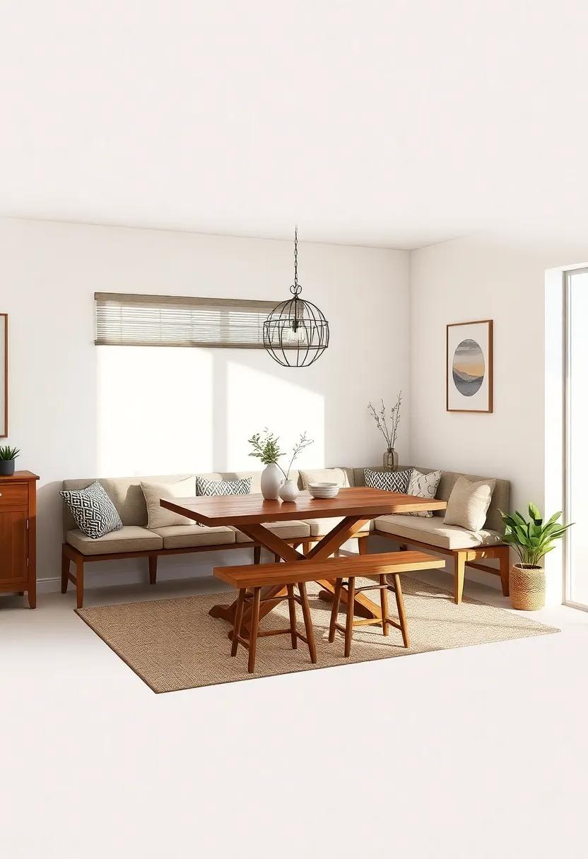 Family Dining Bench: Replace traditional chairs ‍with a comfy dining bench⁢ where family and⁢ friends ‍can gather ⁣closely, promoting conversation and connection