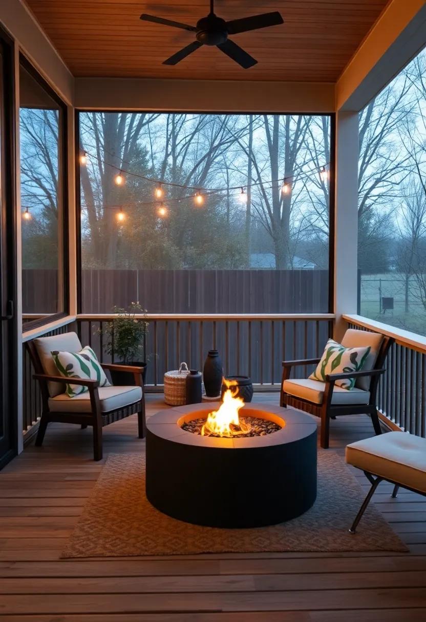 Integrate ‌a Fire Pit: Consider⁤ a small, ​portable​ fire pit or an electric heater to ‍keep ‌warm on cooler nights