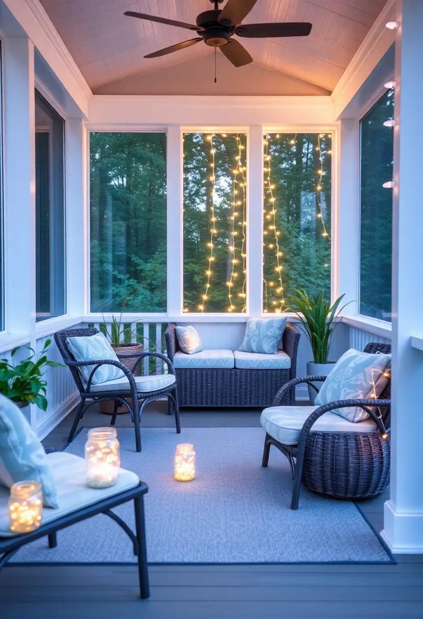 set ⁢Up a‍ Firefly Jar:⁢ Create a whimsical evening light source‍ by placing glass‌ jars with twinkling fairy lights around the ​space