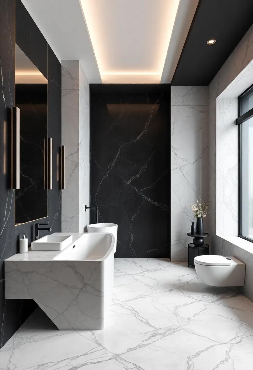 Elevating Elegance with Rich Tones and Marble Highlights