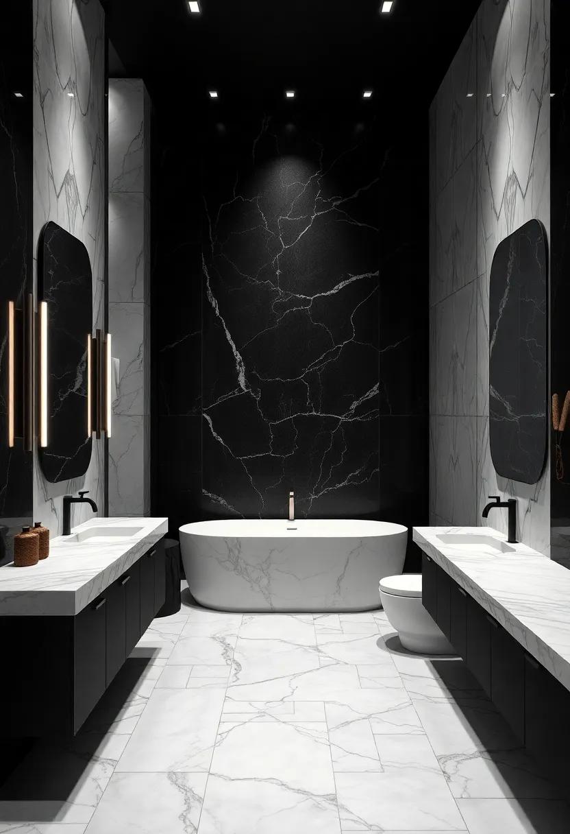 Mood Lighting: Candles and Vintage Lamps in the‌ Bath‌ Space