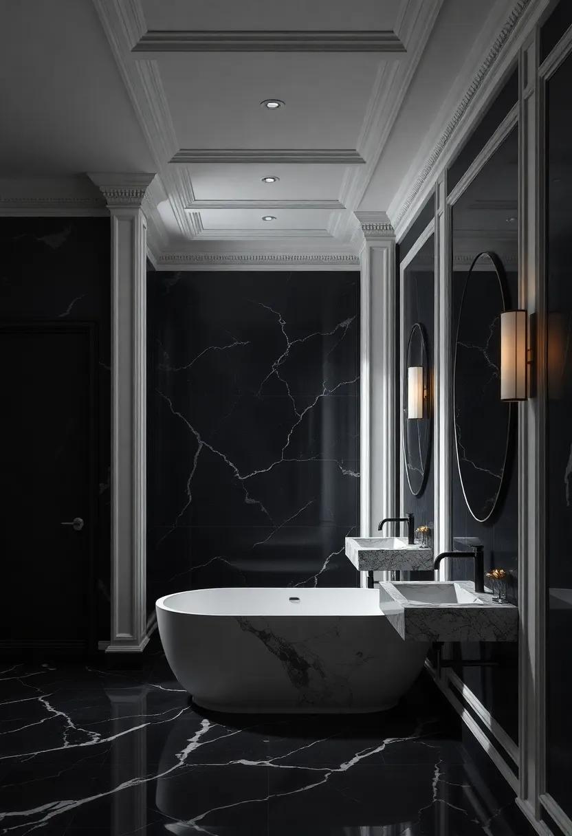 Architectural Intricacies: Molding and ⁢Trim in Dark ‌Settings