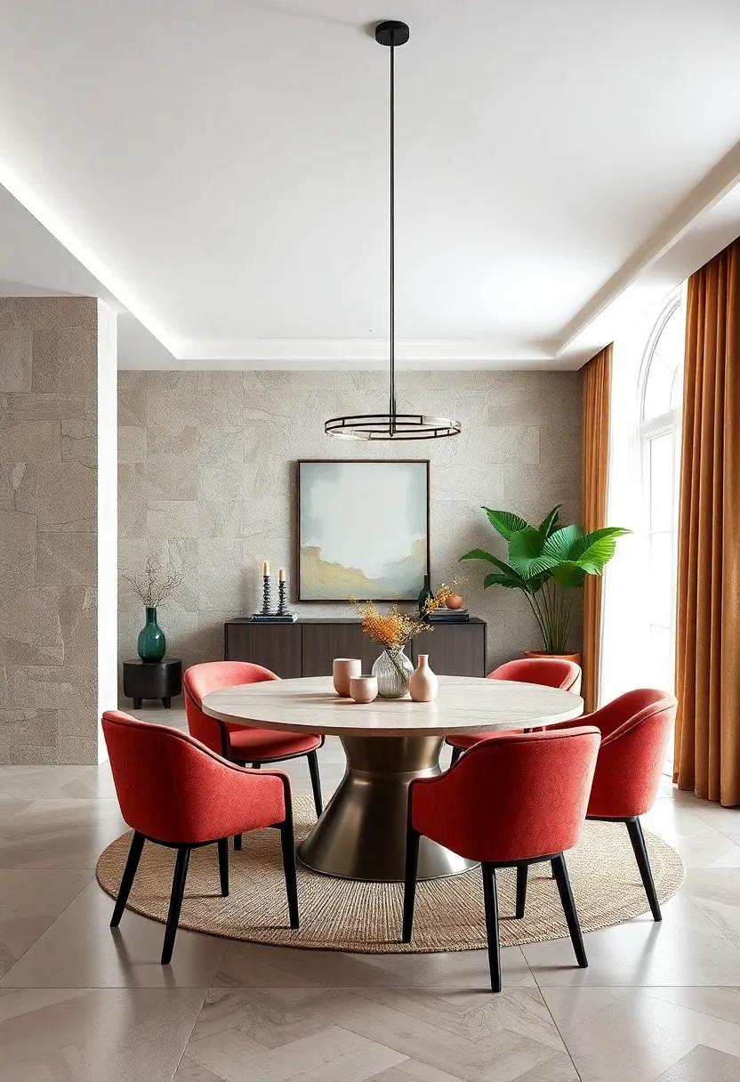 Chic Color ​blocking: Bold Combinations for Dynamic Dining Spaces